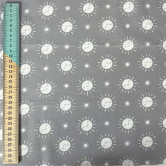 Grey The Sky Above Sunshine Nursery Fabric 