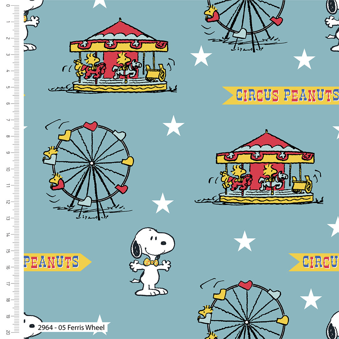 Peanuts Snoopy Circus Ferris Wheel Fabric