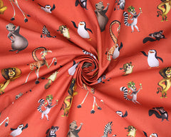 Little Johnny - Madagascar Fabric, Orange Red (44661)