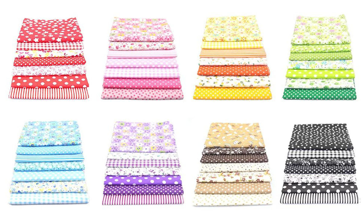 56pcs 25x25cm cotton fat quarters bundle