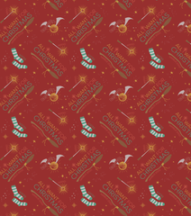 All I Want For Christmas Harry Potter Christmas Cotton Fabric 