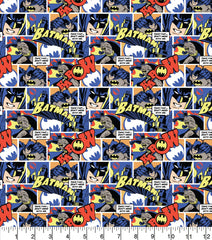 Batman Pop Comic Cotton Print Fabric