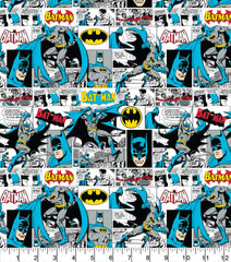 Batman Comic Strip Cotton Print Fabric