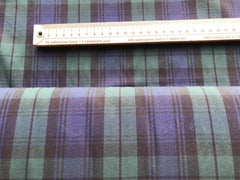 Flat Woven Cotton Tartan - Royal Stewart/Blackwatch/Argyle