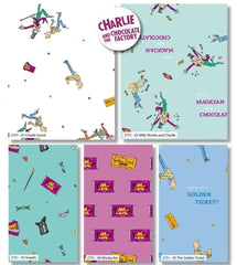 Willy Wonka and Charlie Fabric Charlie and The Chocolate Factory (2751-02)