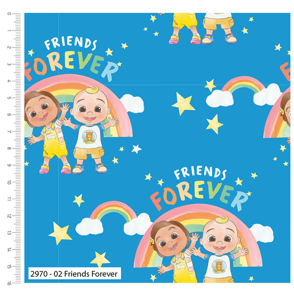 CoComelon Forever Friends Cotton Fabric 2970-02