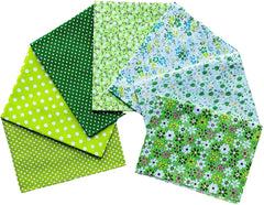 CraftFabrics 7pcs GreenCotton Fat Quarters Bundle