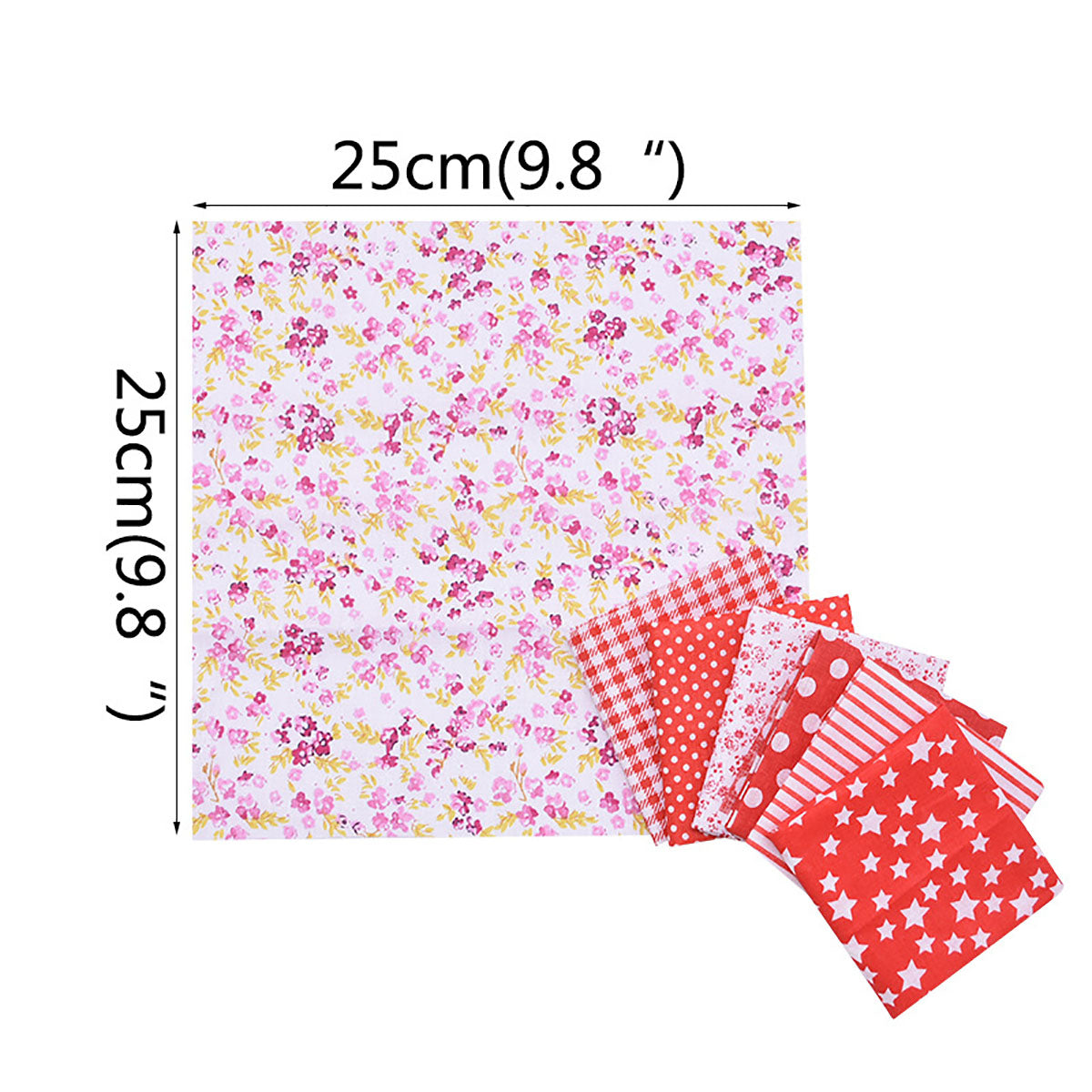 9.8''x9.8'' 56pcs cotton fat quarters bundle