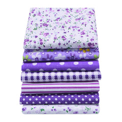 CraftFabrics 7pcs Purple Cotton Fat Quarters Bundle