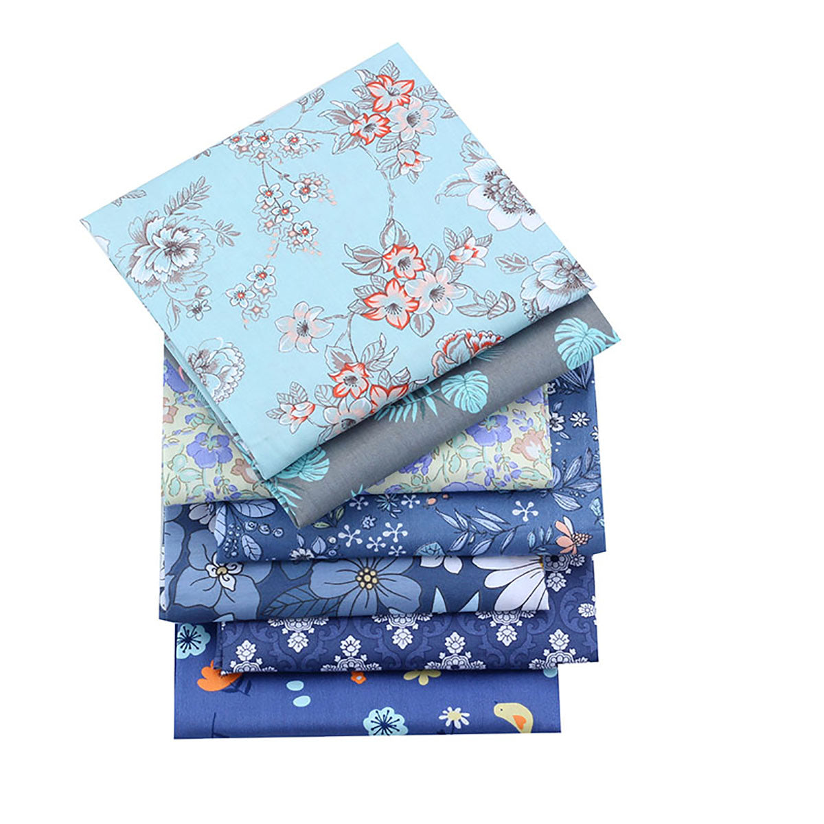 CraftsFabrics 7pcs 40*50cm Floral Fat Quarters Bundle