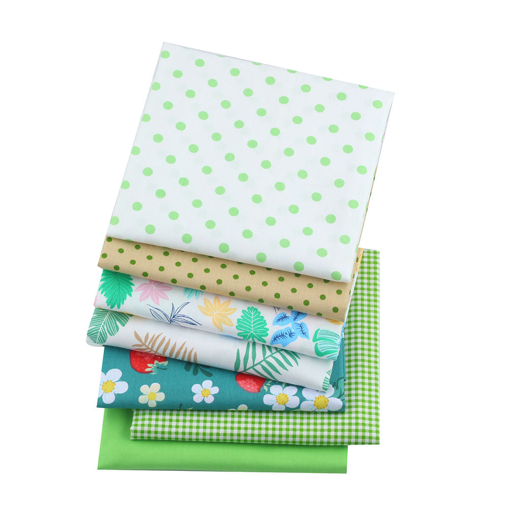 CraftsFabrics 7pcs 40*50cm Polka Dot Cotton Fat Quarters Bundle