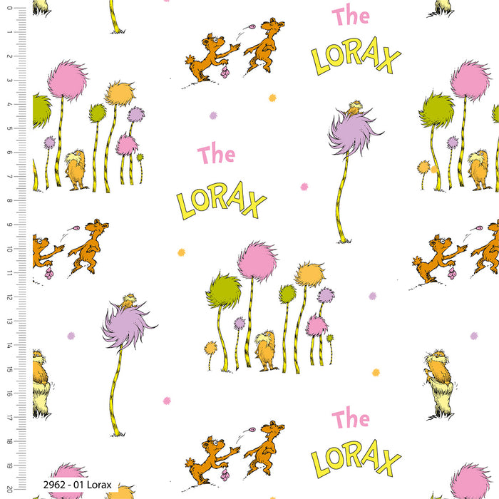 Dr Seuss Lorax 100% Organic Cotton Fabric 2962-01