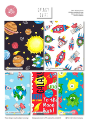 The Craft Cotton Co Galaxy Quest Cotton Fat Quarters Fabric Bundle