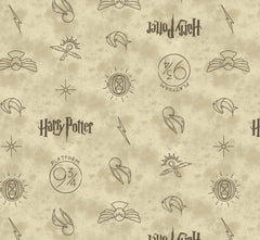 Harry Potter Mystical Houses & Broomsticks Fat Quarters, Pack of 4