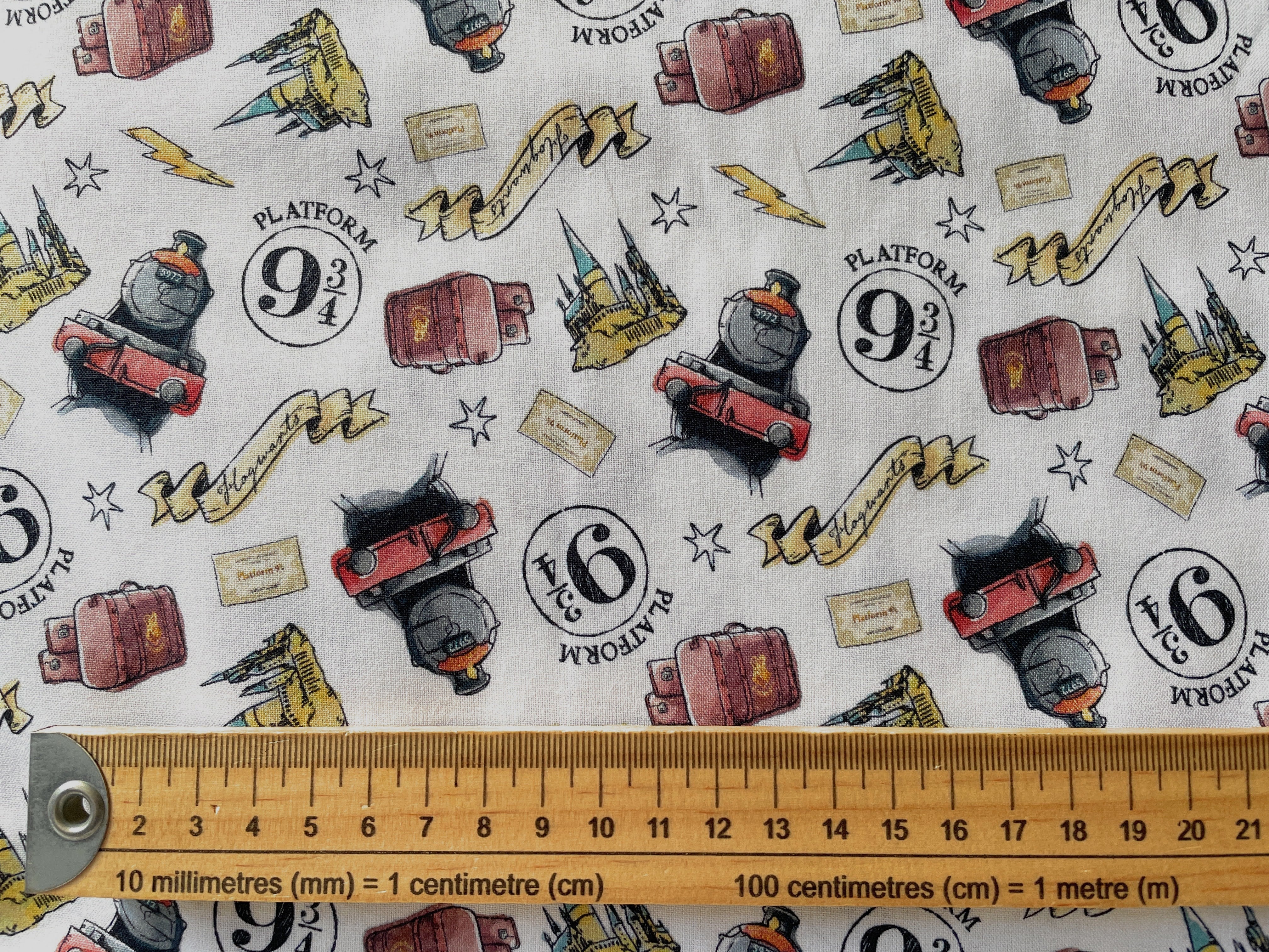 Cotton Print Fabric Features Harry Potter Platform 9¾