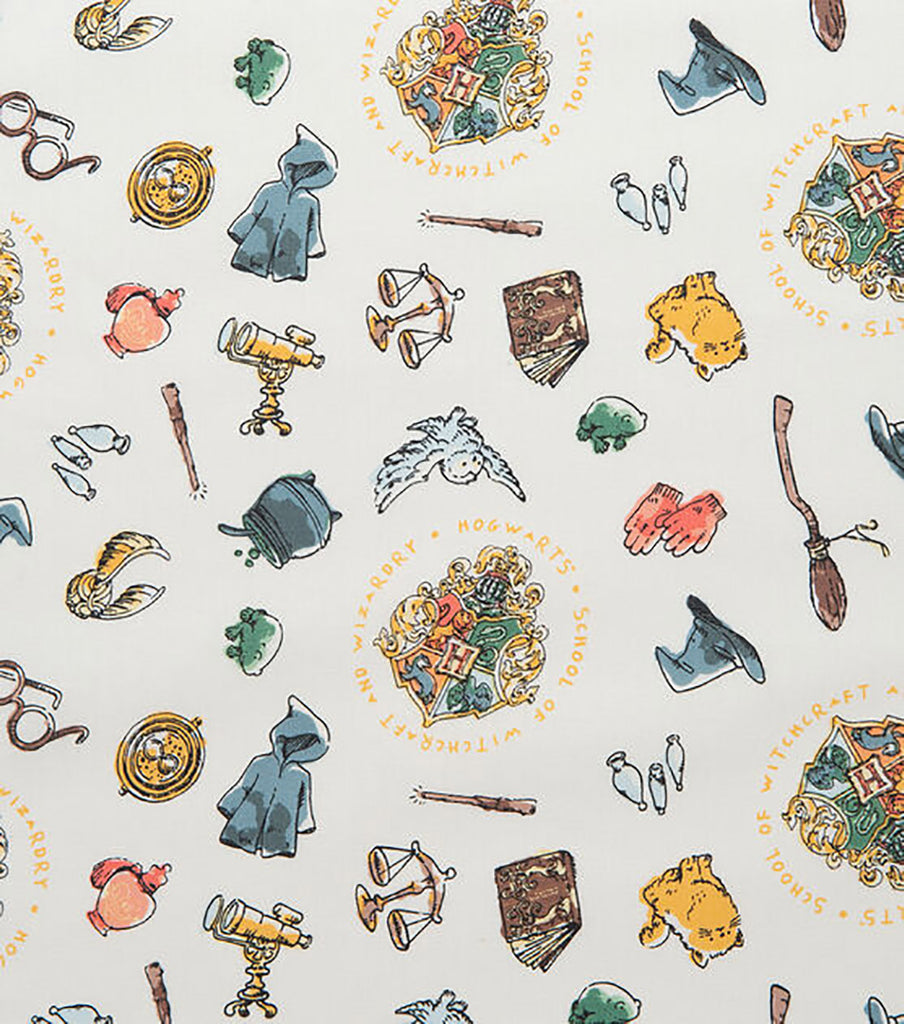 Hogwarts Accessories Harry Potter 100% Cotton Fabric – CraftsFabrics