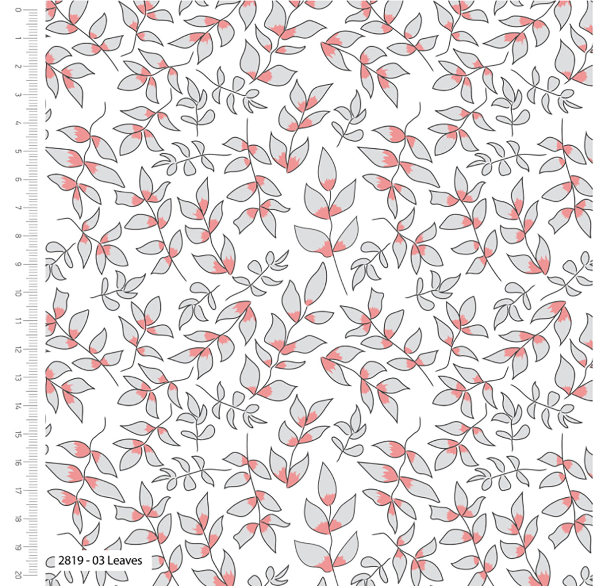 Craft Cotton Company Crafty Lass Petal & Pip Leaves  Fabric