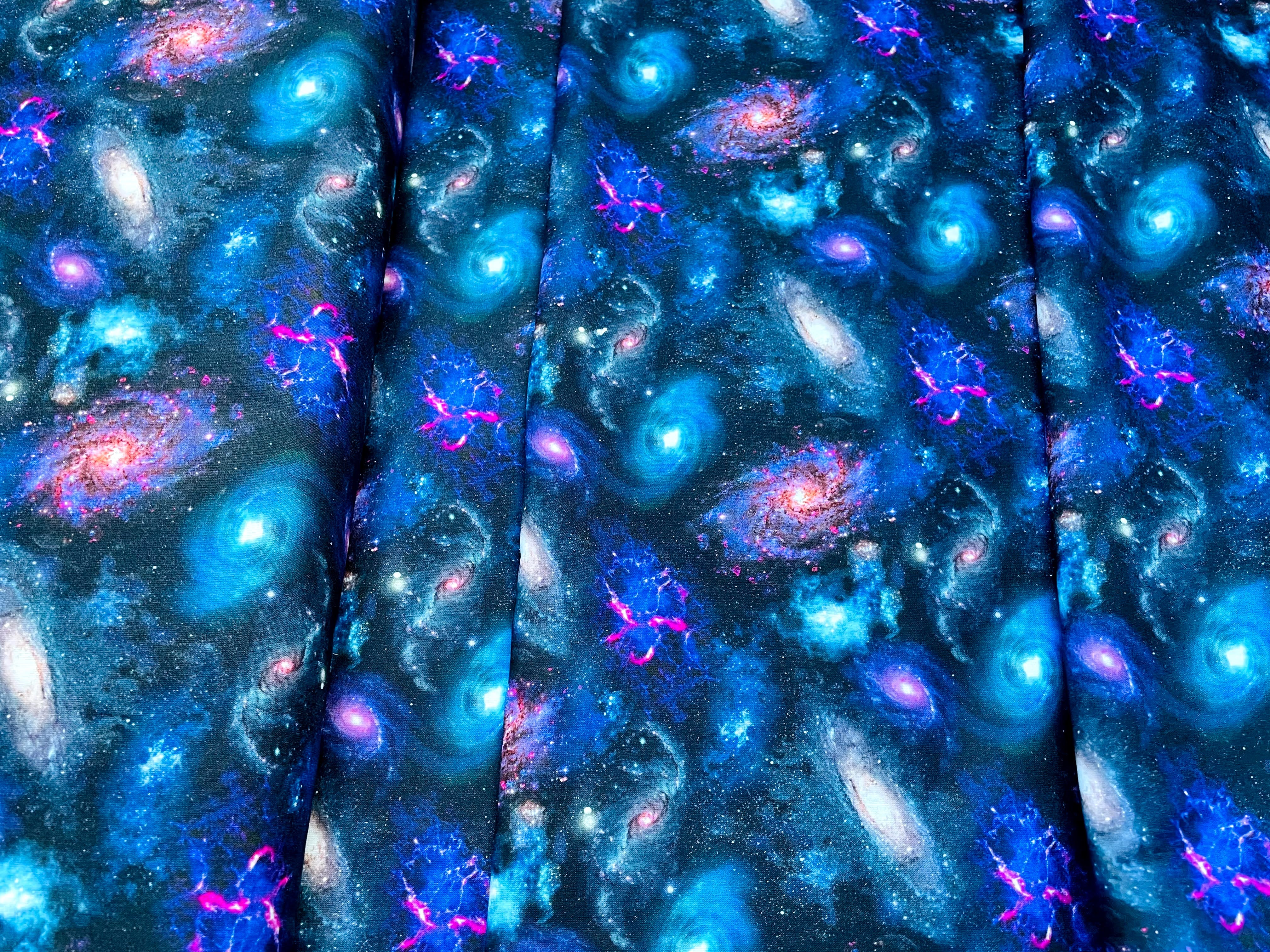 Universe Planets Space Galaxy Digital Print Fabric
