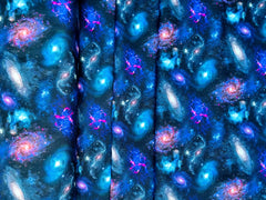 Milky way Space Galaxy Digital Cotton Print Fabric