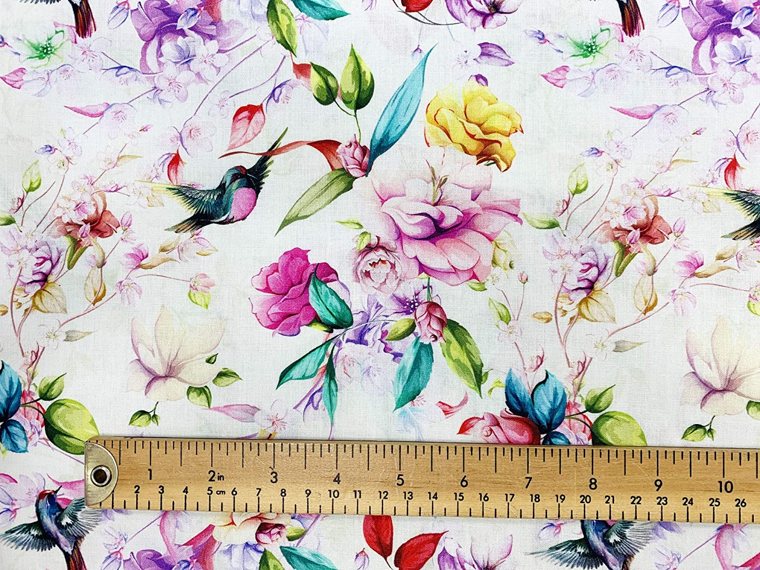 Magnolia Flowers Cotton Craft Fabric