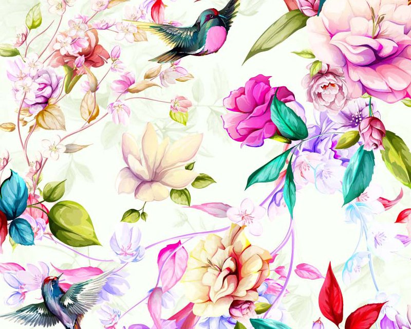 Little Johnny Magnolia Flowers Floral Cotton Fabric