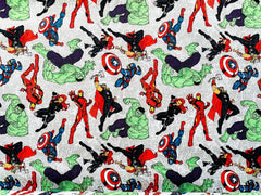 Marvel Heroes Cotton Print Fabric