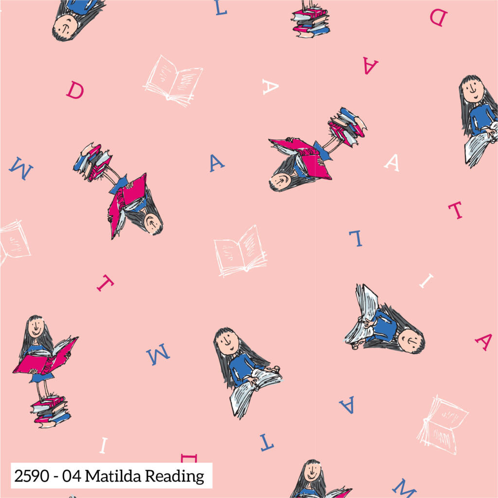 Matilda Reading Cotton Print Fabric
