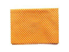 CraftsFabrics White Polka Dots On Orange Cotton Fat Quarter Fabric 