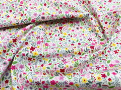 Rose & Hubble Spring Ditsy Floral 100% Cotton Poplin Fabric (CP0872PINK)