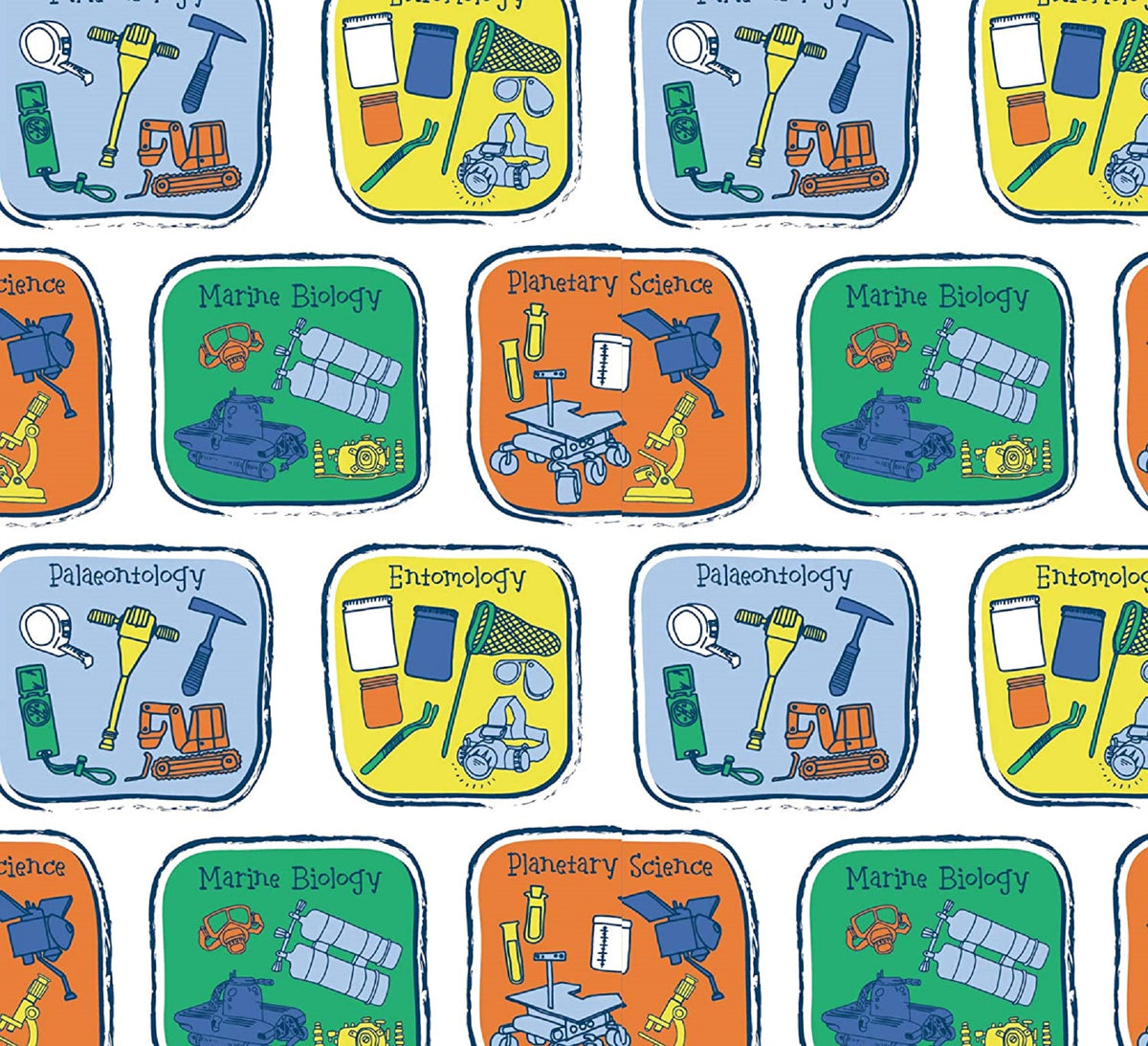 Science Cotton Print Fabric by Natural History Museum