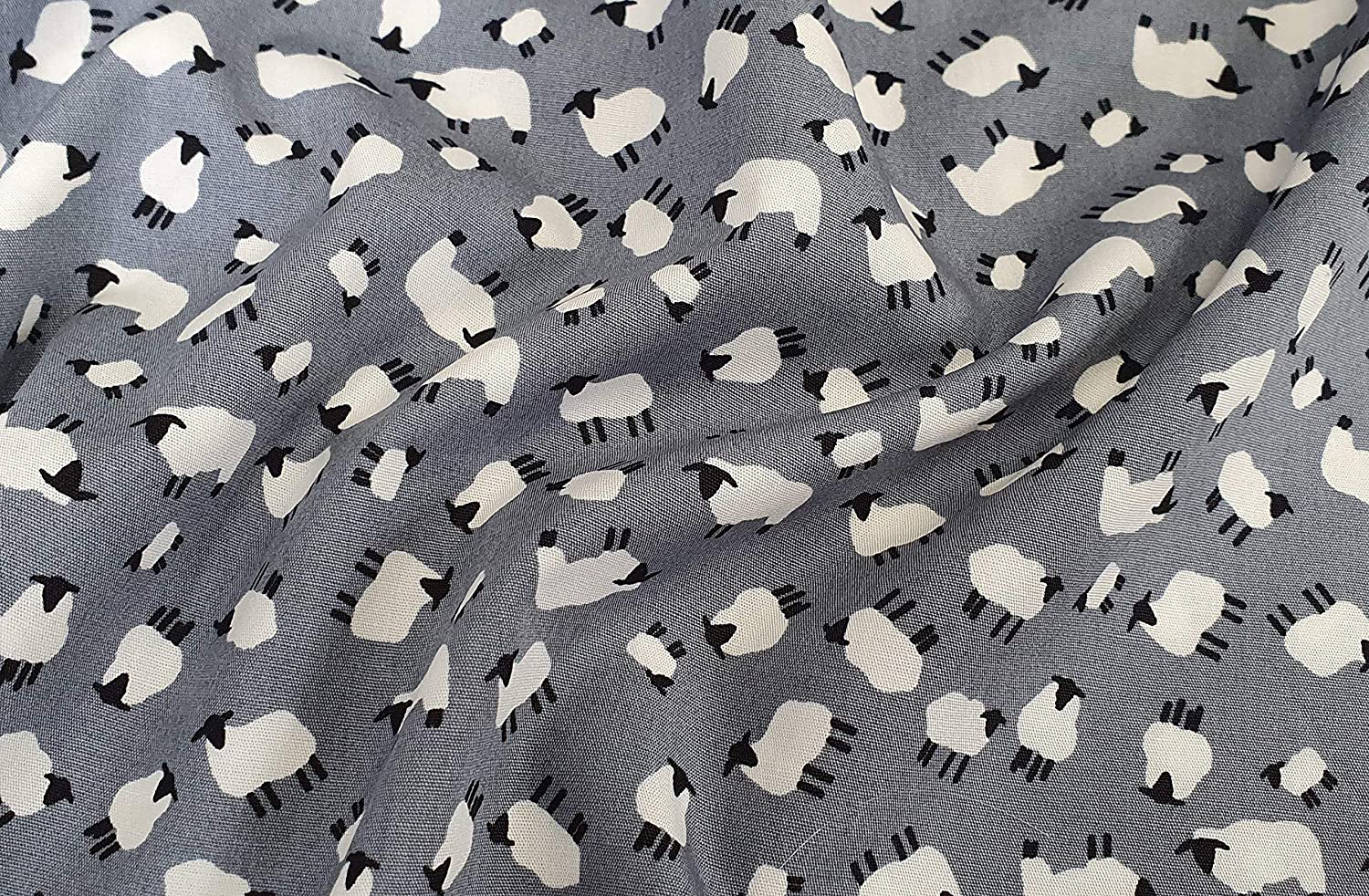 100% Cotton Poplin Sheep Print Fabric