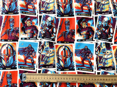 Star Wars – The Mandalorian - Trading Card, 100% Cotton Fabric, Multi