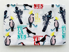 Tropical Birds Ramphastos tucanus Cotton Fat Quarter Fabric