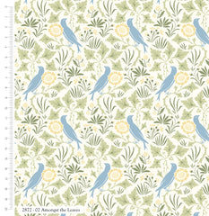 Voysey Birds in Nature Fabric by the V&A 100% Cotton (2872)