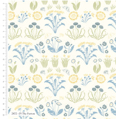 Voysey Birds in Nature Fabric by the V&A 100% Cotton (2872)