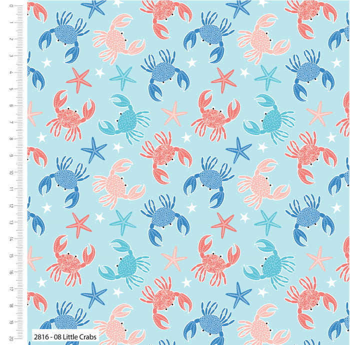 By the Coast Nautical Seaside Carbs Fabric