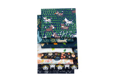 CraftsFabrics 8pcs 40cmx 50cm 100% Cotton Safari Jungle Animals Children's Fat Quarters Bundle