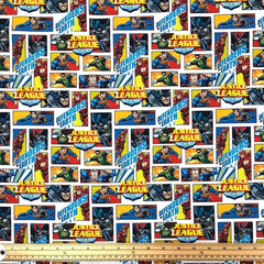 DC Comics Fabric Justice League Cotton Fabric