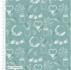 Craft Cotton Company Love & Romance Floral Decor Cotton Fabric 