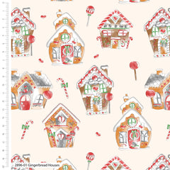 Debbie Shore Fabric Gingerbread Biscuits Christmas Fabric