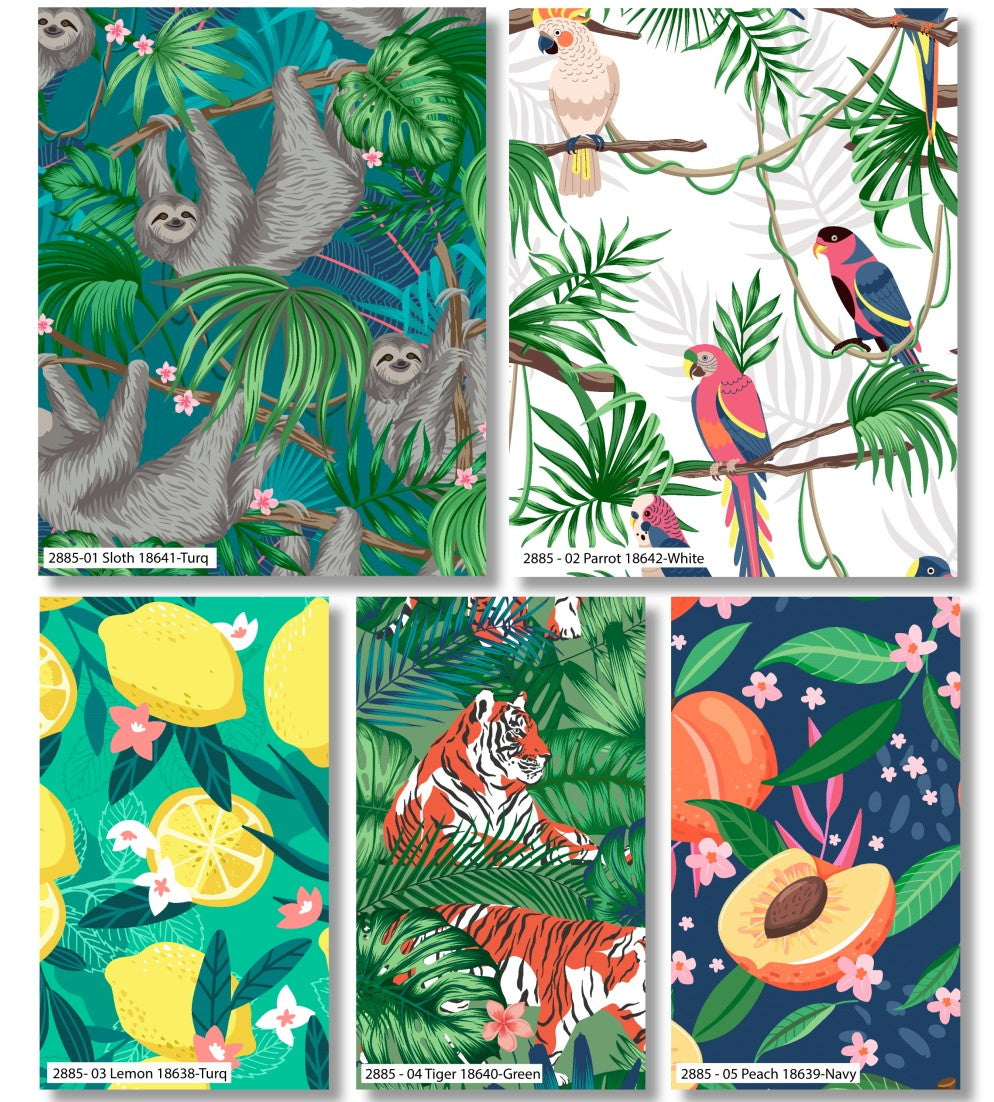 Gone Wild Animals Kids Cotton Fabric