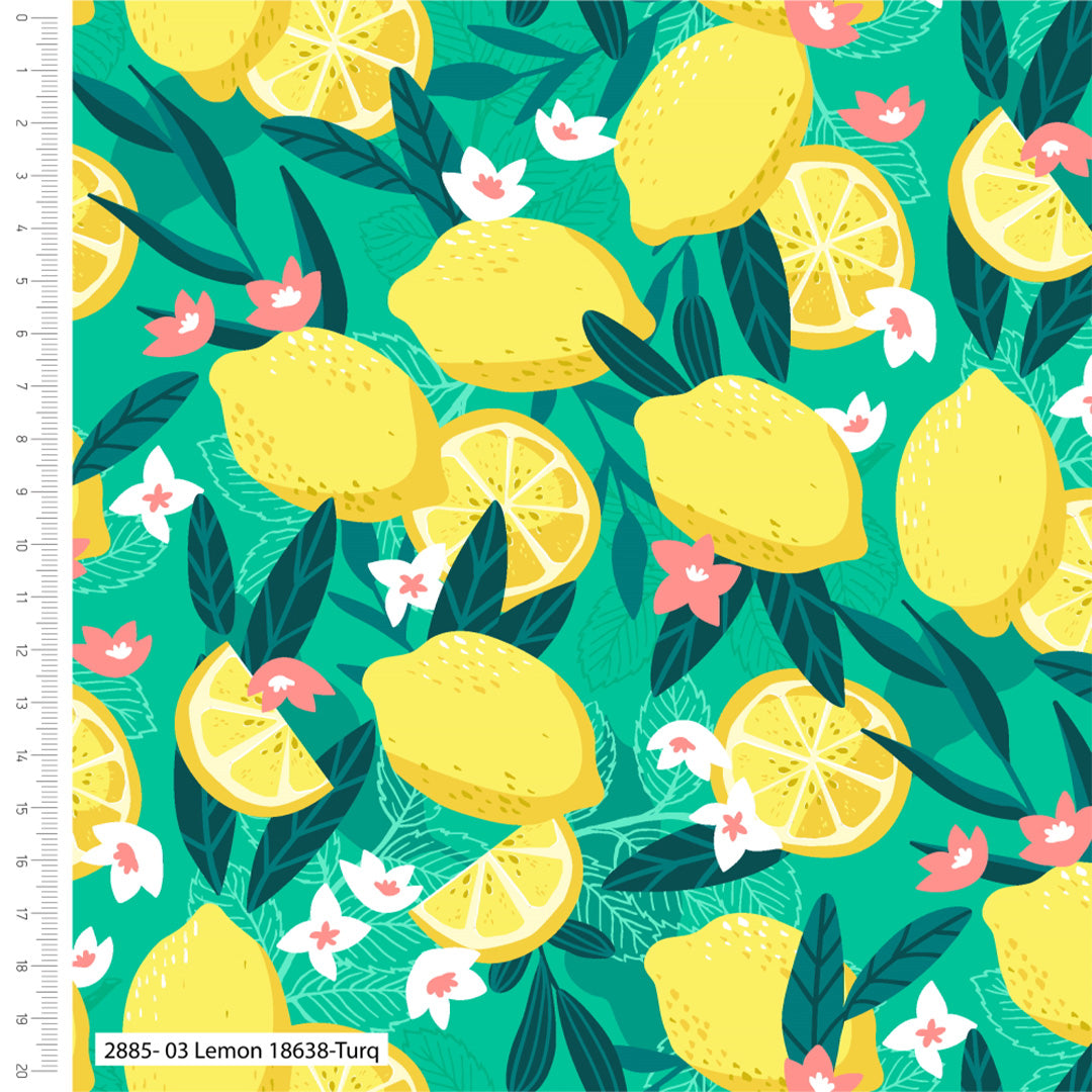 Gone Wild Lemon Cotton Fabric