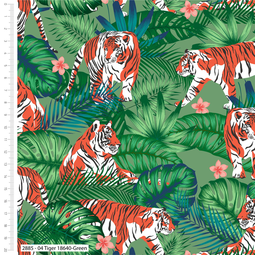 Gone Wild Tiger Cotton Fabric