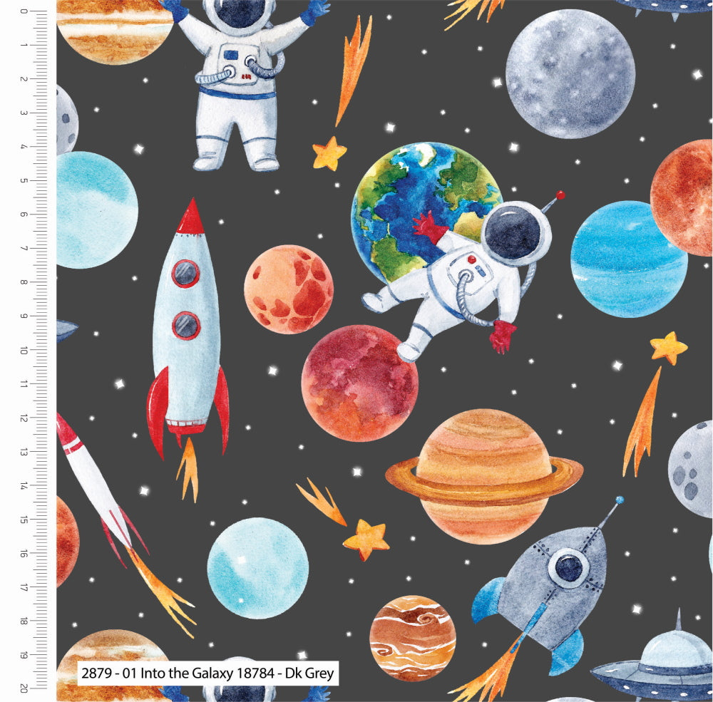 Craft Cotton Co Into The Galaxy Cotton Quilting Fabric