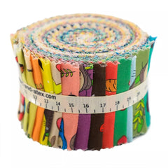 CraftsFabrics 2.5'' 20pcs Floral Jelly Rolls Strips 100% Cotton Fabric for Quilting