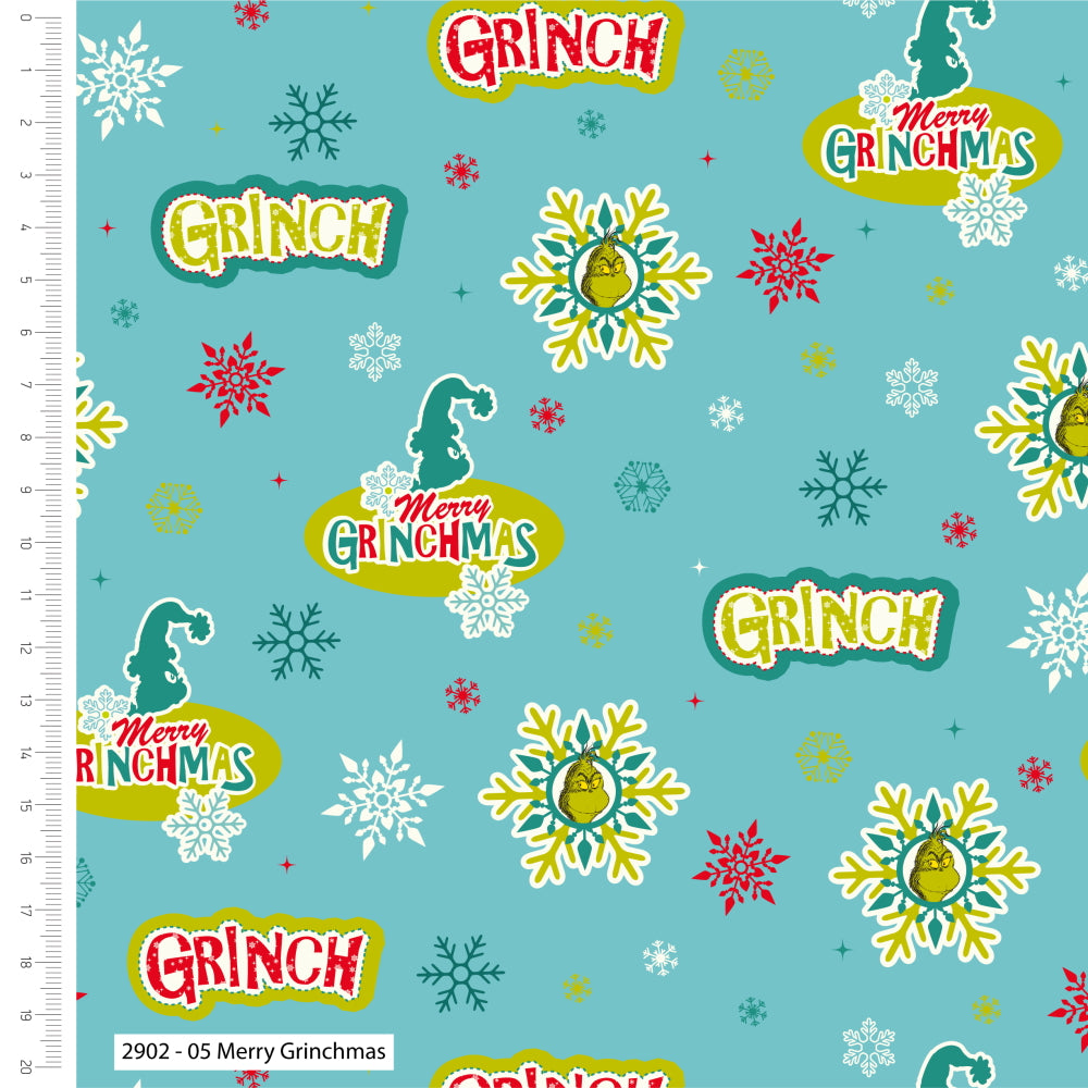 Merry Christmas Grinch Fat Quarters