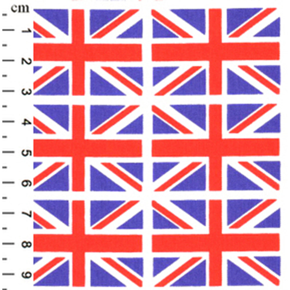 Rose & Hubble Mini Union Jack Flags United Kingdom UK Cotton Fabric