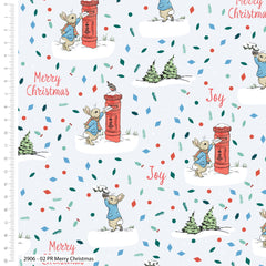 Beatrix Potter Peter Rabbit Merry Christmas Wonderful Time of the Year Christmas Fat Quarters