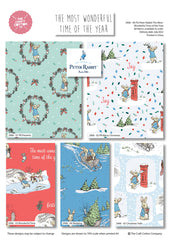 Craft Cotton Company Beatrix Potter Peter Rabbit Christmas Wonderful Time of the Year Christmas Fat Quarters