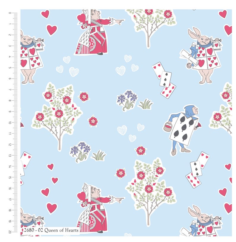 Craft Cotton Company Queen of Hearts Cotton Fabric